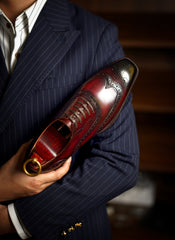 Bordeaux Wingtip Oxfords for Men