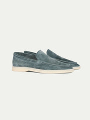 Summer Luxe: Premium Sky Blue Suede Loafers