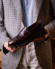 Classic Brown Leather Penny Loafers – Handcrafted Elegance & Everyday Comfort