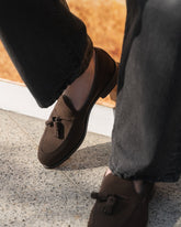 Premium Brown Suede Tassel Loafers – Handcrafted Luxury for Modern Gentlemen