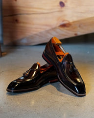 Ambassador" Brown Genuine Leather Tassel Loafers