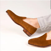 Tan Leather Foxworth Classic Loafers– Handcrafted Luxury Footwear