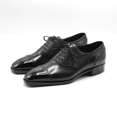 Adelaide Oxford – Classic Black with Brogue Detailing