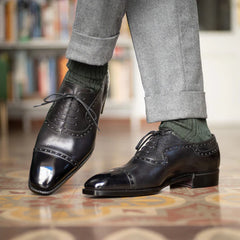 Adelaide Oxford – Classic Black with Brogue Detailing