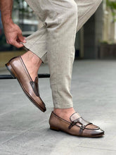 Tan Buckle Shoes