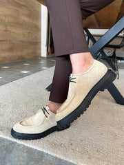 Neutral Suede Footwear