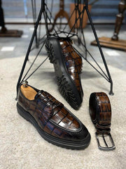 Stylish Tan Leather Oxford