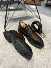 Stylish Tan Leather Oxford