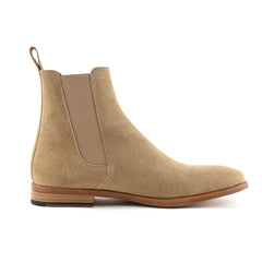 "Dune" Cream Suede Chelsea Boot