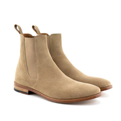 "Dune" Cream Suede Chelsea Boot