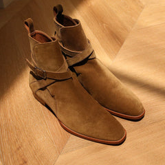 Heritage Suede Jodhpur Boots – Tan Luxury Edition