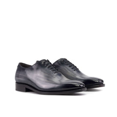 Sleek Gray Leather Dress Shoe