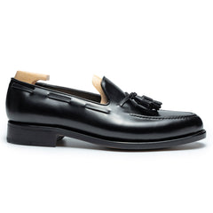 Black Leather Tassel Loafers for Men – Modern Handmade Luxury Leather Shoes