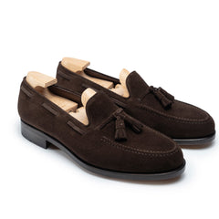 Brown Suede Tassel Loafers for Men – Heritage Handmade Luxury Leather Shoes