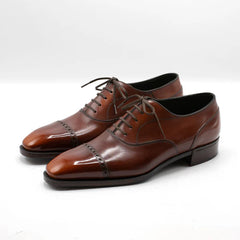Classic Cap Toe Oxford – Burnished Cognac Leather