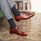 Classic Cap Toe Oxford – Burnished Cognac Leather