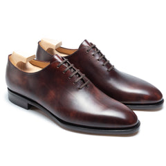 Dominic Luxe: Premium Brown Wholecut Oxford for Formal Wear