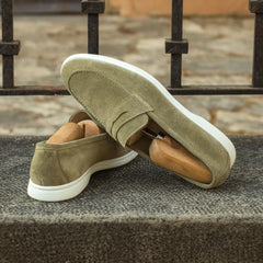 AeroLoaf – Olive Suede Loafers