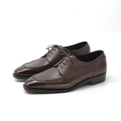 Moc Toe Derby – Chestnut Brown with Hand-Stitched Detailing
