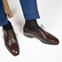 Moc Toe Derby – Burnished Brown with Casual Elegance