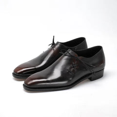 Side Lace Oxford – Signature Asymmetrical Elegance