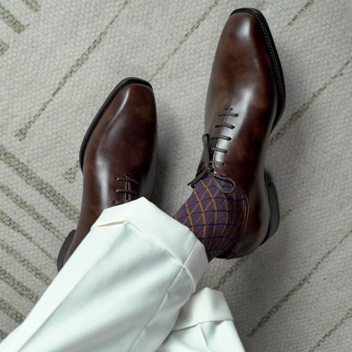 Luciano Hand-Finished Leather Oxford Shoes