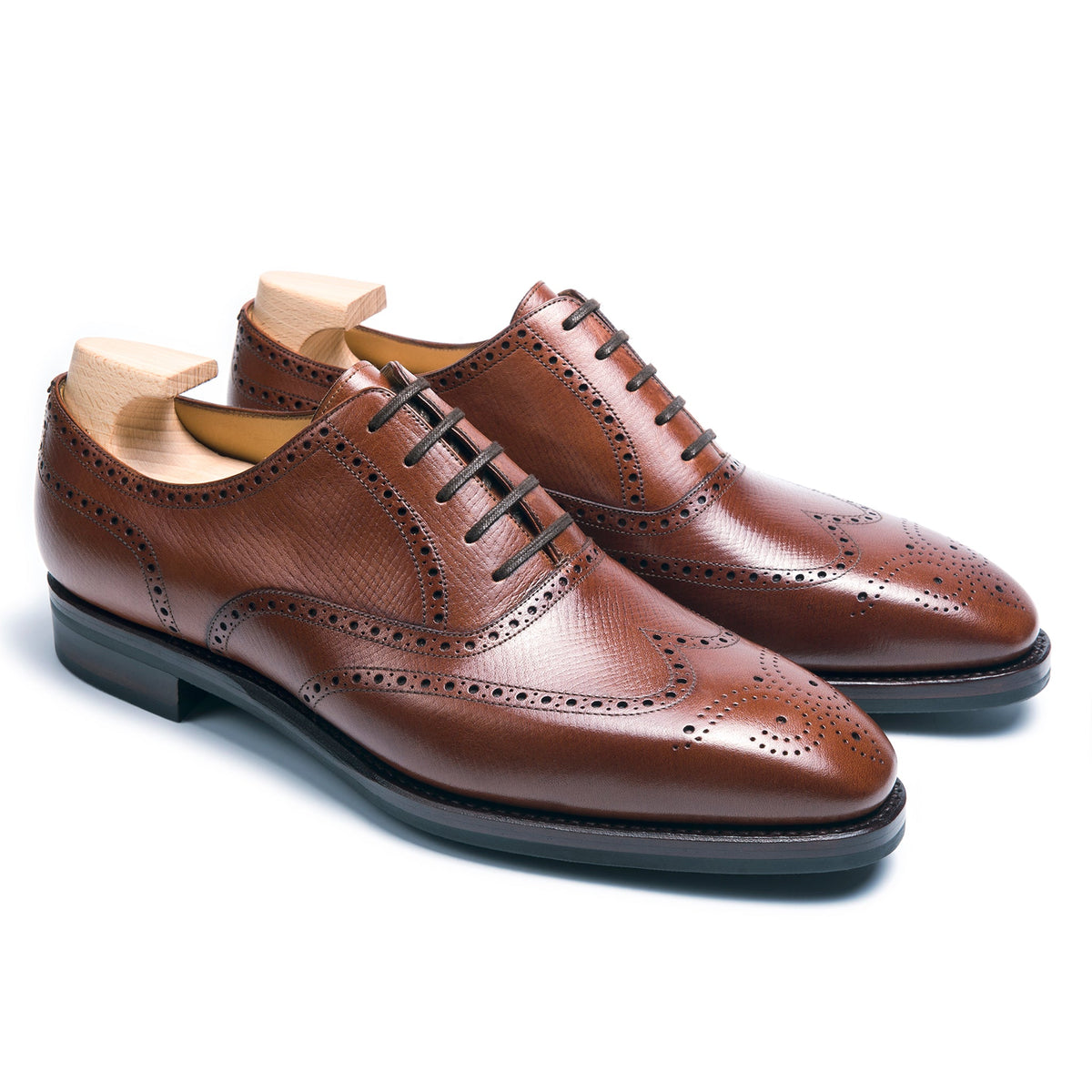 Marcus Prime: Premium tan Brogue Oxford for Formal Wear