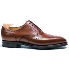 Marcus Prime: Premium tan Brogue Oxford for Formal Wear