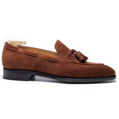 Tan Suede Loafers for Men – Minimalist Handmade Luxury Leather Shoes