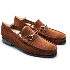 Dark Tan Suede Loafers for Men – Heritage Line Handmade Luxury Leather Shoes