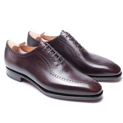 Dominic Luxe: Premium Brown Wholecut Oxford for Formal Wear