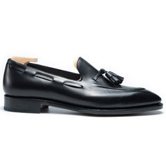 Black Leather Tassel Loafers for Men – Luxury Handmade Luxury Leather Shoes