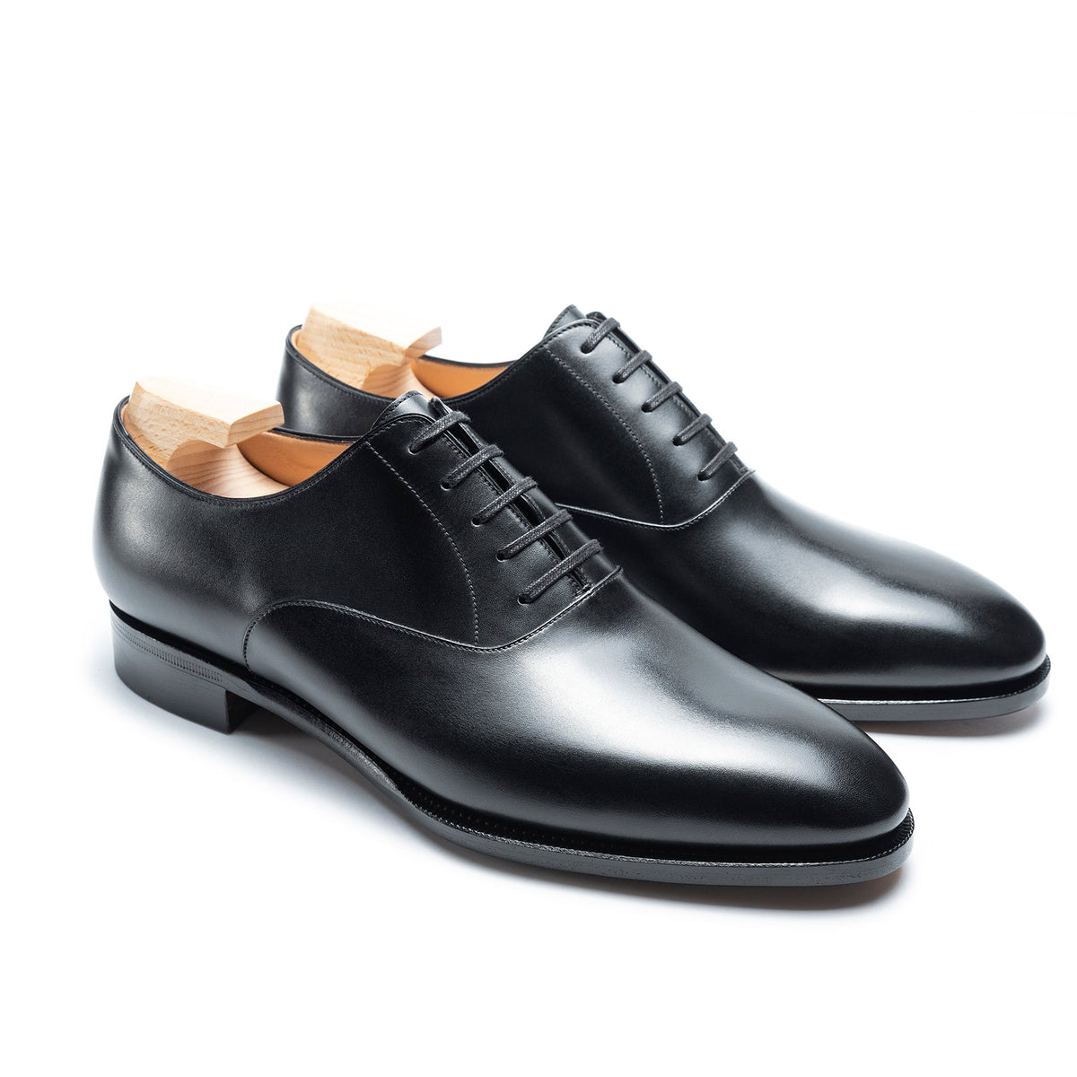 Benedict Luxe: Premium Wholecut Oxford Black Leather Formal Shoes – Elegant Look