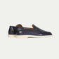 Premium Navy Blue Croc Print Leather Madewell Men's Comfortable Loafers For Men