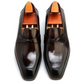 Luxury Brown Leather Loafer with Wooden Shoe Tree for Men