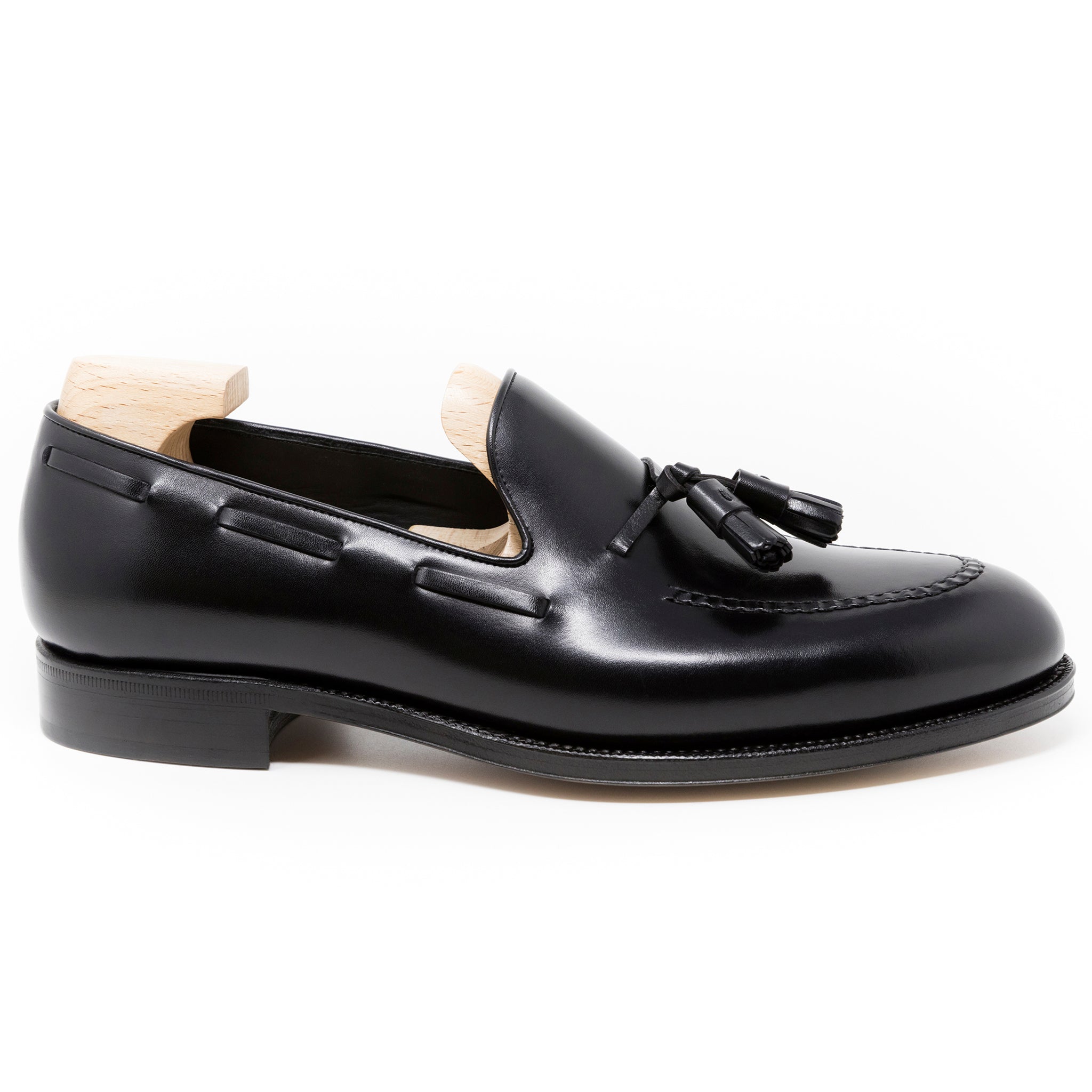 Black Leather tassel Loafers for Men – Signature Handmade Luxury Leather Shoes