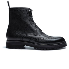 Winslow Black Leather Boot