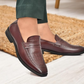 Men's Burgundy Leather Croc Slip-On Loafers Classic Design Unbeatable Comfort Shoes for Men