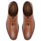 Men's Classic Tan Formal Oxford Shoes with Sleek Lace-Up Design Attire Shoes for Men