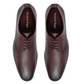 Men's Classic Burgundy Formal Oxford Shoes with Sleek Lace-Up Design Attire Shoes for Men