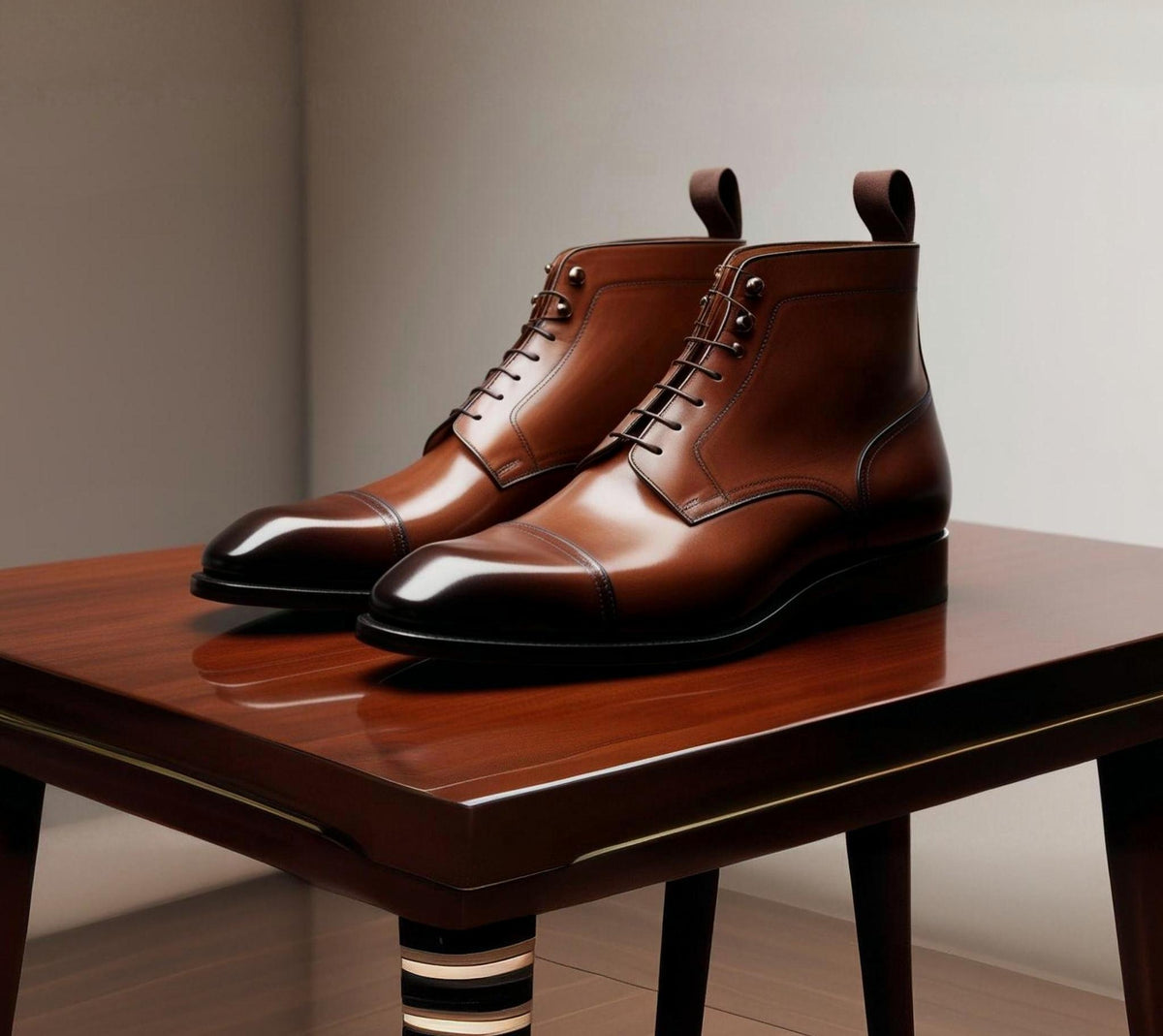 Arthur Amber: Premium Tan Leather Oxford Boot