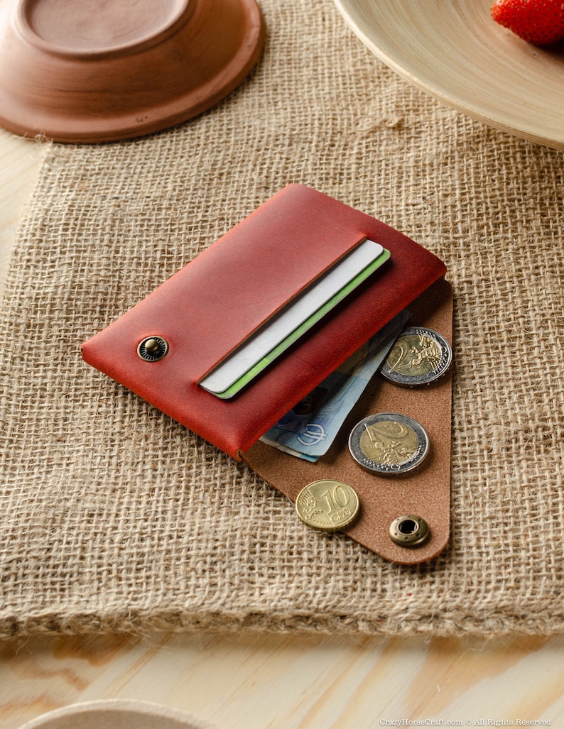 Leather minimalist wallet