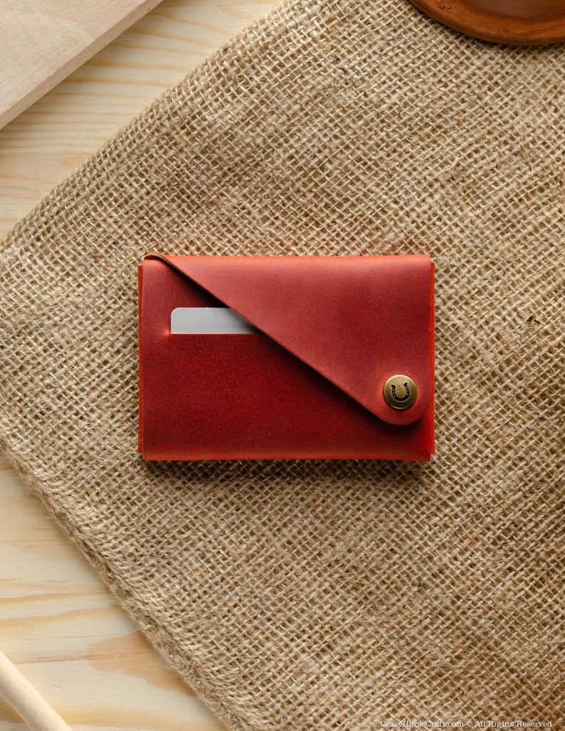 Leather minimalist wallet