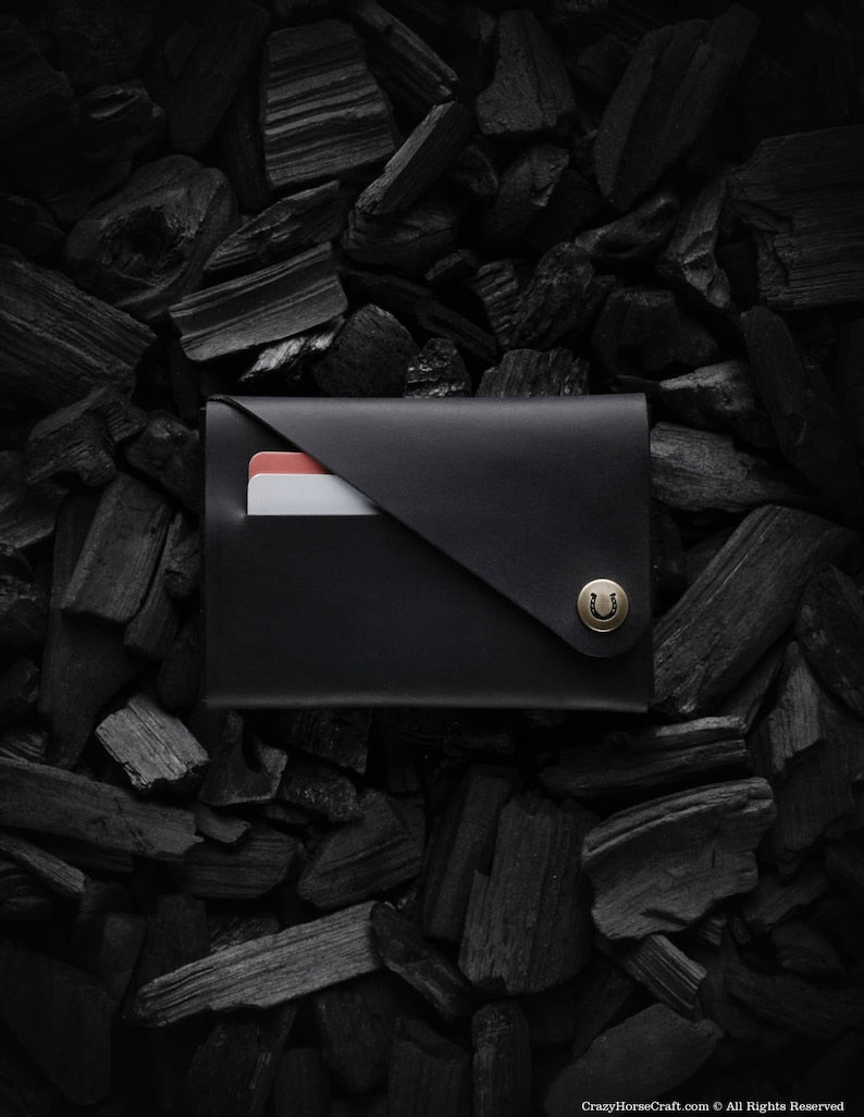 Leather minimalist wallet