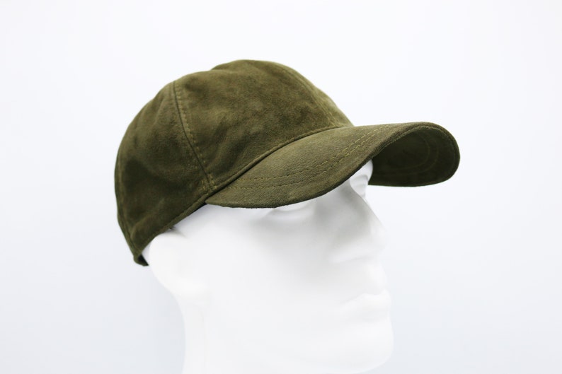 Green best sale suede cap