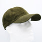 GREEN Suede Leather Baseball Cap