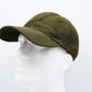 GREEN Suede Leather Baseball Cap