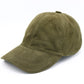 GREEN Suede Leather Baseball Cap