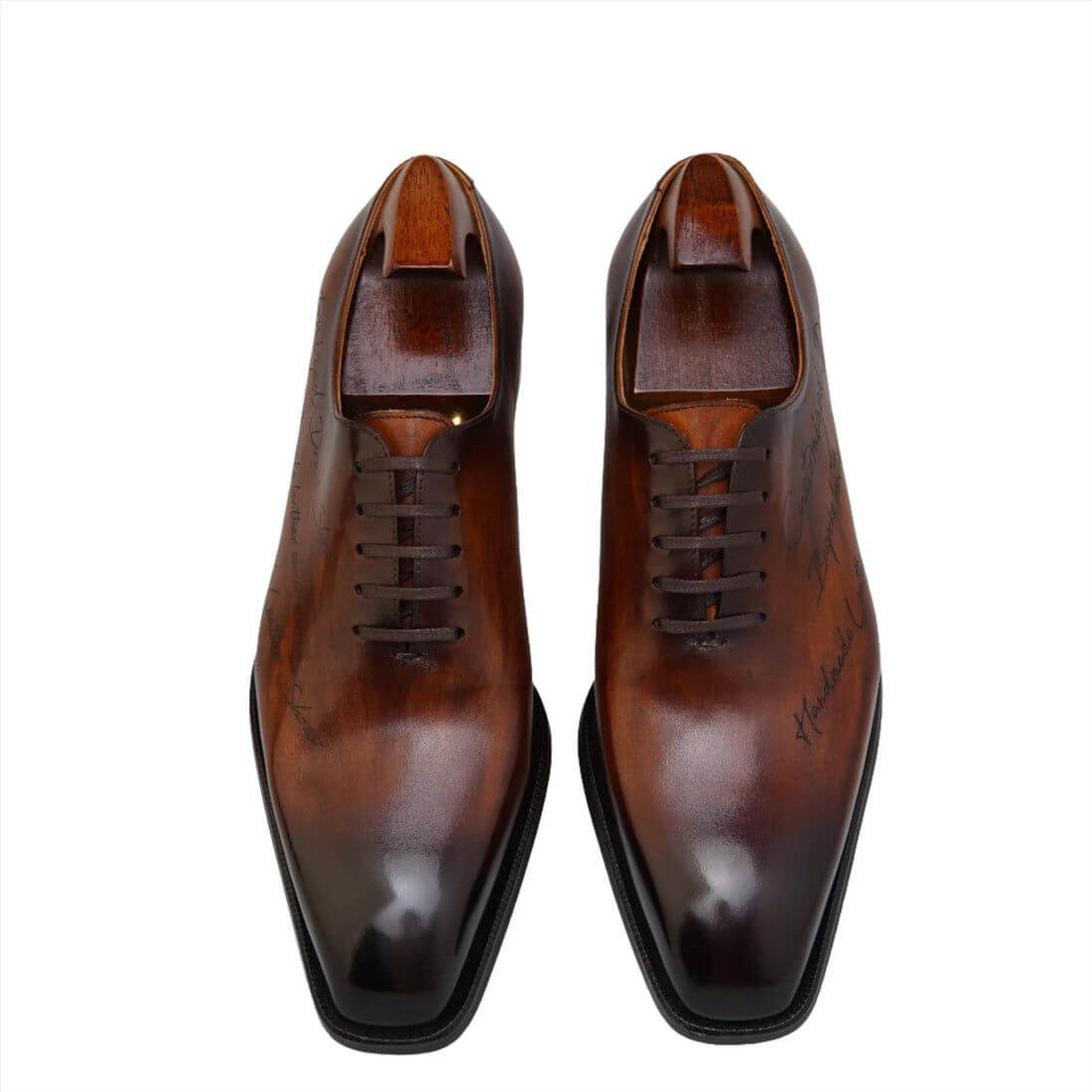 Premium Brown Marble Finish Oxford Shoes