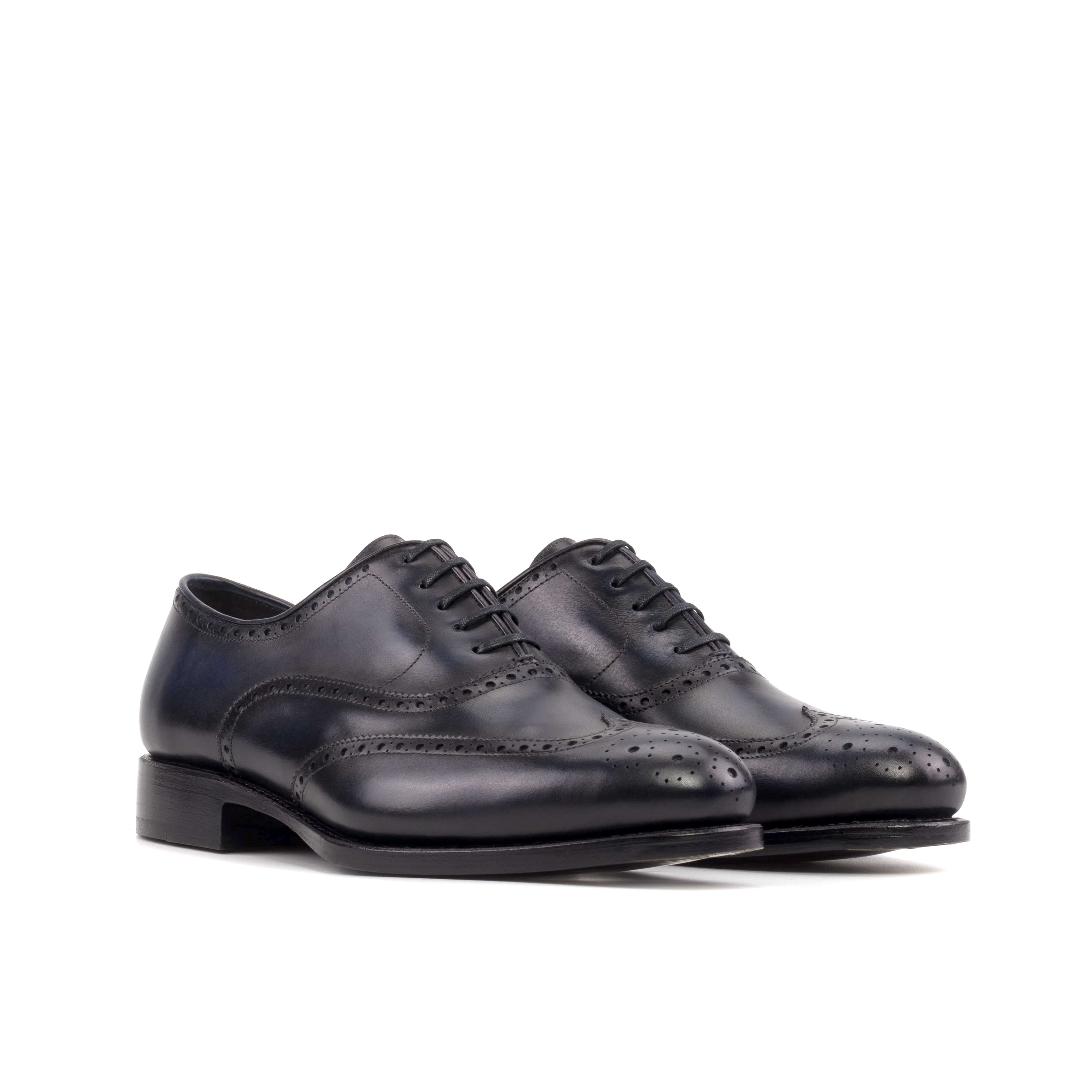 Navy Blue Brogue Shoes: Manhattan Style